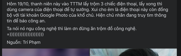 Tai nạn nghề nghiệp: Trộm điện thoại rồi ung dung selfie mà không biết bị gửi về chính chủ, thanh niên khiến dân mạng cười nghiêng ngả - Ảnh 1.