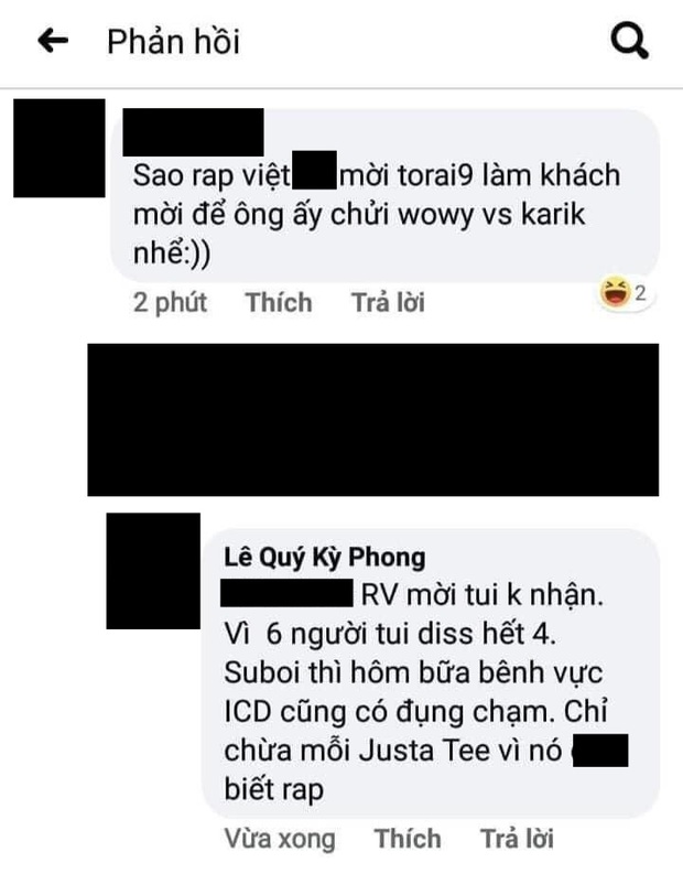 Rhymastic và Wowy đáp trả cực gắt sau khi rapper Torai9 tuyên bố từng từ chối lời mời của Rap Việt, còn cà khịa JustaTee không biết rap - Ảnh 1. Rhymastic và Wowy đáp trả cực gắt sau khi rapper Torai9 tuyên bố từng từ chối lời mời của Rap Việt, còn cà khịa JustaTee không biết rap - Ảnh 1.
