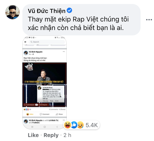 Rhymastic và Wowy đáp trả cực gắt sau khi rapper Torai9 tuyên bố từng từ chối lời mời của Rap Việt, còn cà khịa JustaTee không biết rap - Ảnh 4. Rhymastic và Wowy đáp trả cực gắt sau khi rapper Torai9 tuyên bố từng từ chối lời mời của Rap Việt, còn cà khịa JustaTee không biết rap - Ảnh 4.
