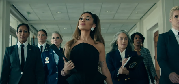 Chán làm tiểu diva, Ariana Grande lên làm Tổng thống sang chảnh trong positions nhưng bị chê nhạc ngang phè, khó thành hit? - Ảnh 6.