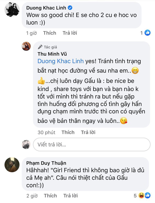 Thu Minh “dở khóc dở cười” kể chuyện quý tử mới 5 tuổi đã có bạn gái, tiết lộ cách dạy con khi bị bắt nạt gây chú ý! - Ảnh 4.