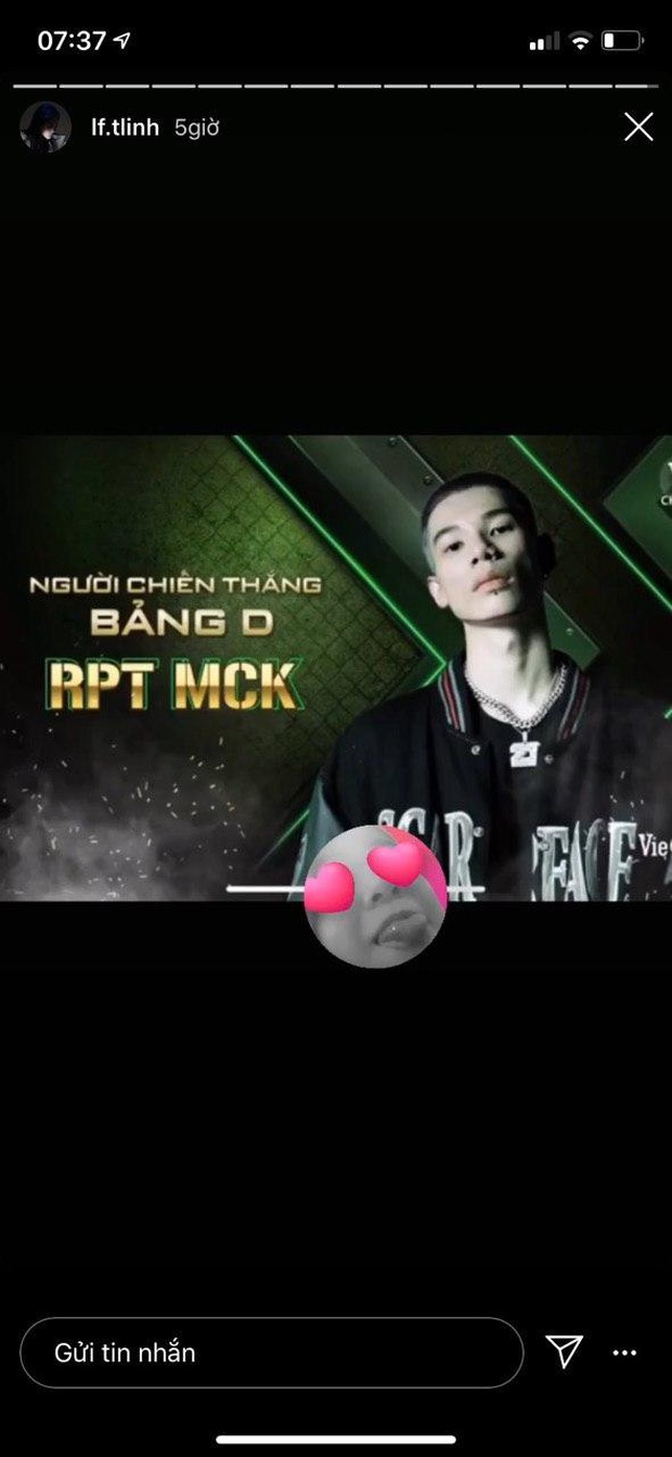 Động thái mới nhất của Tlinh sau tập 13 Rap Việt chứng minh MCK quả nhiên giàu vì bạn, sang vì vợ! - Ảnh 2.