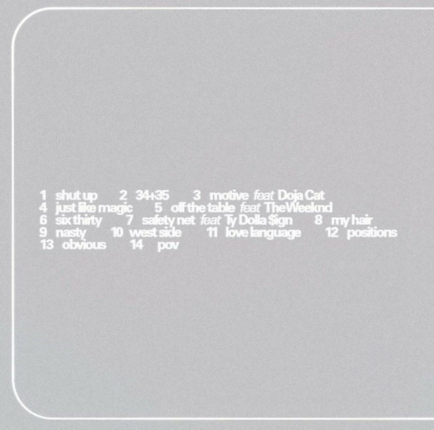 Ariana Grande công bố tracklist album positions, số phận ca khúc kết hợp với BTS được hé lộ, có cả ca khúc tên... 69? - Ảnh 1. Ariana Grande công bố tracklist album positions, số phận ca khúc kết hợp với BTS được hé lộ, có cả ca khúc tên... 69? - Ảnh 1.