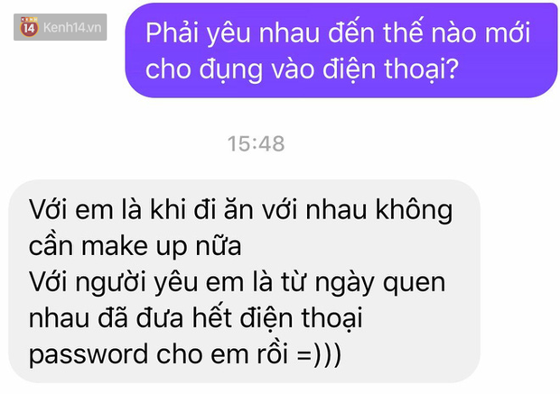 Yêu nhiều đến mức nào mới sẵn sàng cho người ta đụng vào điện thoại? - Ảnh 1. Yêu nhiều đến mức nào mới sẵn sàng cho người ta đụng vào điện thoại? - Ảnh 1.