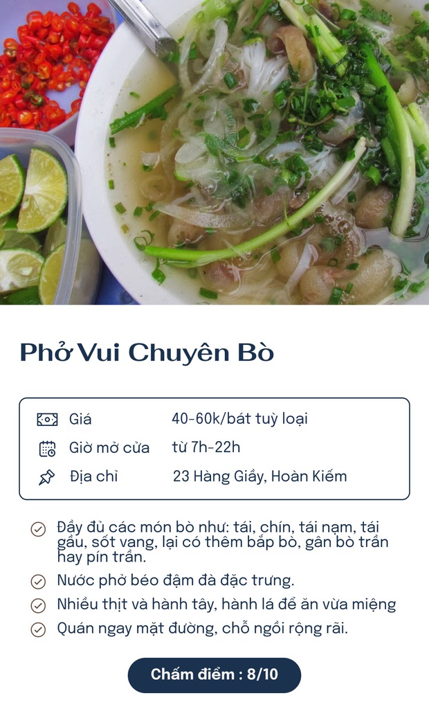 Chấm điểm 7 quán phở nổi tiếng nhất Hà Nội: Sợi phở dai, thịt bò mềm, qua hàng chục năm vẫn đỉnh như ngày đầu! - Ảnh 4.