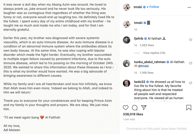 Nguyên nhân Hoàng tử Azim (Brunei) đột ngột qua đời được em trai chính thức tiết lộ, xoá tan những đồn đoán trước đó - Ảnh 6.