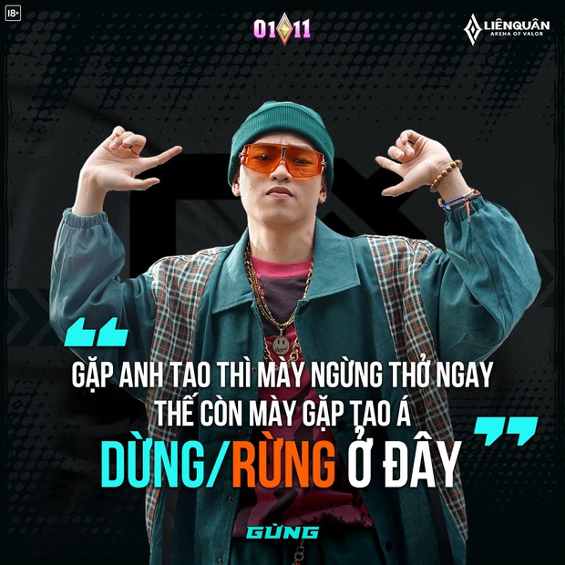 Dàn sao Rap Việt tung ra siêu phẩm Lane Nào Bá Nhất mừng sinh nhật Liên Quân Mobile với lyric cực cà khịa - Ảnh 3.