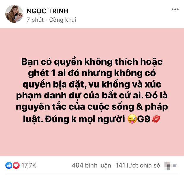 Giữa drama Hương Giang và antifan đối đầu, bạn thân Ngọc Trinh bất ngờ nêu quan điểm gây chú ý - Ảnh 2.