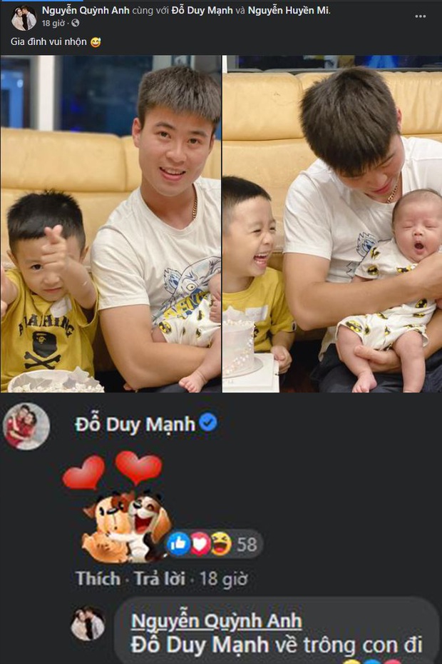 Dáng vẻ khó đỡ của hội cầu thủ khi làm bố: Duy Mạnh ngồi chung với bỉm sữa, Tiến Dũng buộc đầu 3 chỏm, Hùng Dũng méo mặt vì trông con - Ảnh 2. Dáng vẻ khó đỡ của hội cầu thủ khi làm bố: Duy Mạnh ngồi chung với bỉm sữa, Tiến Dũng buộc đầu 3 chỏm, Hùng Dũng méo mặt vì trông con - Ảnh 2.