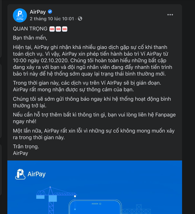 AirPay liên tục gặp sự cố thanh toán, hoàn tiền - Ảnh 9.