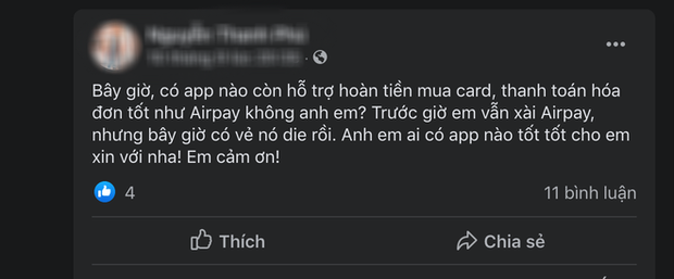 AirPay liên tục gặp sự cố thanh toán, hoàn tiền - Ảnh 4.