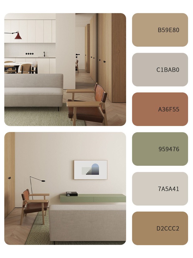9 bảng màu phong cách Morandi cực hot nửa cuối 2020 khiến phòng khách của bạn cool ngầu gấp nhiều lần - Ảnh 1.