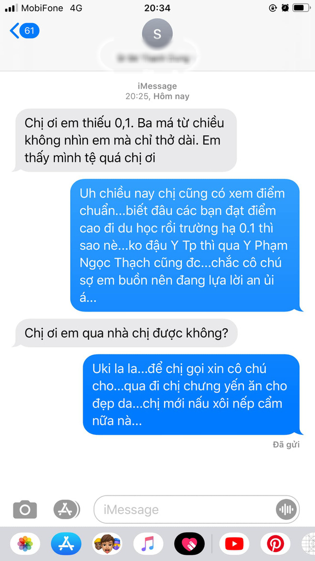 Trượt Đại học vì thiếu 0,1 điểm, nữ sinh được an ủi nhờ hành động ấm lòng của người chị - Ảnh 2.