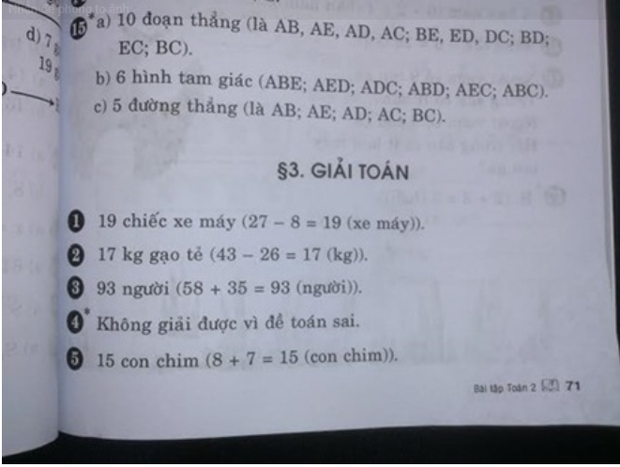 Toán lớp 2: Có 45 con cừu, 5 con rơi xuống nước. Hỏi thuyền trưởng bao tuổi?, đáp án khiến tất cả bất ngờ! - Ảnh 2.