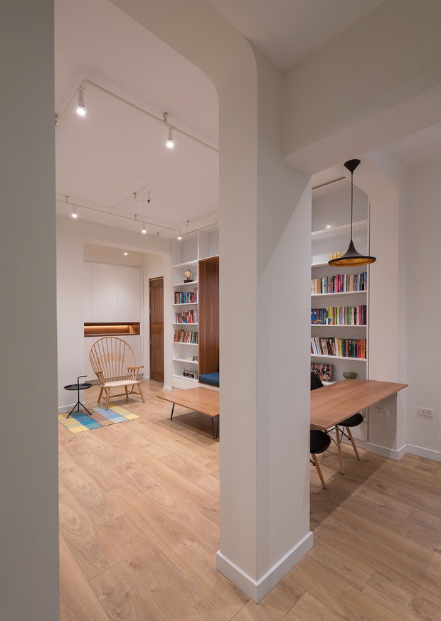 Sự lột xác ngoạn mục của căn nhà 72m2 trong khu tập thể cũ: Từ xuống cấp, lụp xụp biến hoá không khác gì chung cư cao cấp - Ảnh 13.