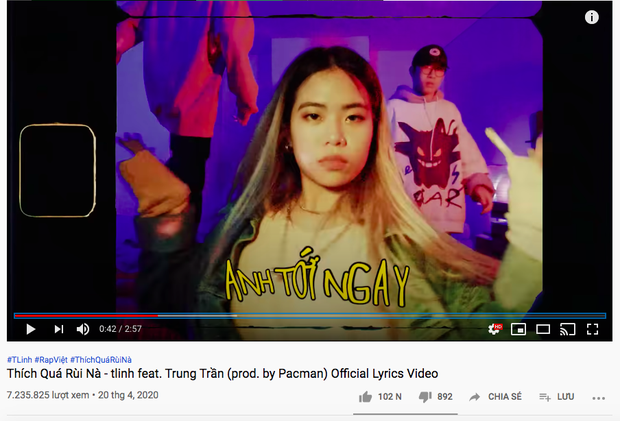 MV lyrics ra từ 6 tháng trước của Tlinh bứt tốc leo thẳng #3 BXH Realtime HOT14, cạnh tranh trực tiếp cùng Mỹ Tâm và Jack - Ảnh 4.