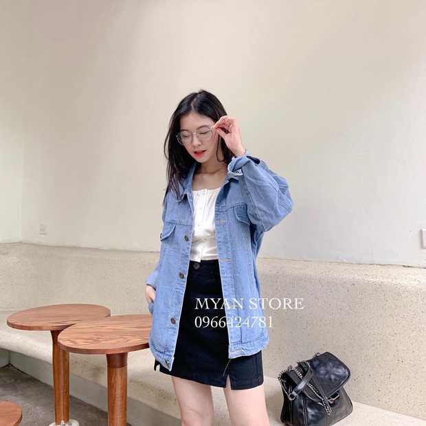 Áo khoác denim đúng là chân ái của mùa Thu, sắm về diện kiểu nào cũng vừa xinh vừa chất - Ảnh 3.