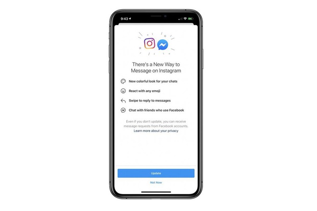 Facebook và Instagram chuẩn bị gộp chung tin nhắn, Messenger có màu mới - Ảnh 1.