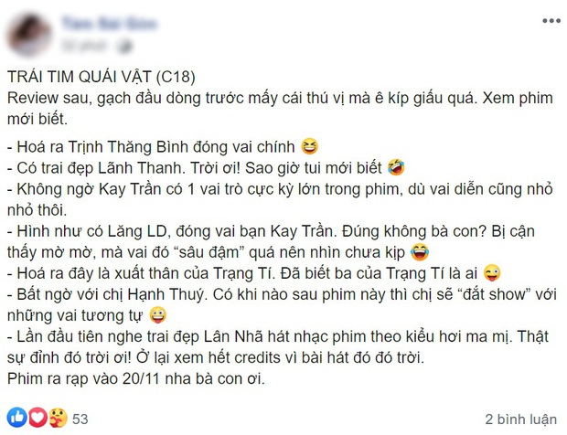 Mạng xã hội bùng nổ vì Trái Tim Quái Vật: Mê muốn xỉu chị đẹp Hoàng Thùy Linh, phim ổn áp đáng xem lắm nha! - Ảnh 7.