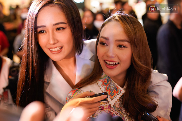 Minh Hằng ôm ấp tình tứ bên Mai Phương Thuý tại sự kiện, thái độ khi nhắc đến antifan gây chú ý! - Ảnh 2. Minh Hằng ôm ấp tình tứ bên Mai Phương Thuý tại sự kiện, thái độ khi nhắc đến antifan gây chú ý! - Ảnh 2.
