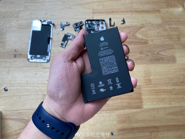 Mổ bụng iPhone 12 Pro Max, lộ thiết kế ngược đời và viên pin gây thất vọng - Ảnh 2.