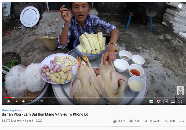 Bà Tân Vlog khiến người xem tá hoả vì chi tiết kinh dị ở tô bún măng vịt khổng lồ, netizen lập tức chỉ ra điểm sai chí mạng! - Ảnh 2.