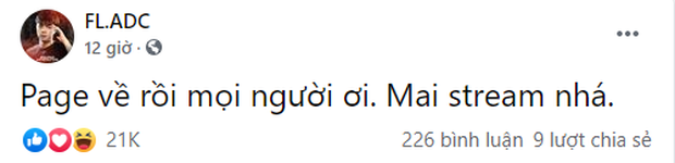 Thành viên Team Flash Liên Quân lấy lại được fanpage, Elly viết status không hề giả trân khiến các Flazers cảm thán đọc mà tức! - Ảnh 4.