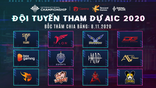 Lộ diện 12 đội tham dự AIC 2020, bất ngờ với sự xuất hiện của ẩn số tới từ Trung Quốc và Hàn Quốc - Ảnh 1.