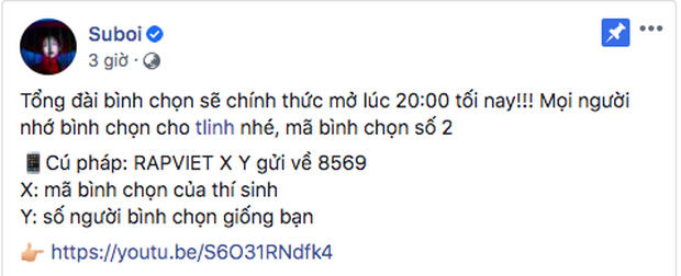 Binz kêu gọi vote khắp MXH, Suboi và Karik sốt sắng nhưng không bằng Rhymastic khoe nhắn tin bình chọn cho cả 8 thí sinh! - Ảnh 12.