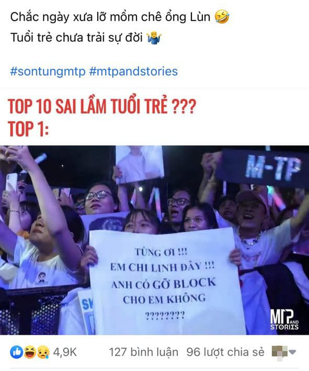 Bức ảnh gây bão: Sky cầm poster đến tận concert yêu cầu Sơn Tùng M-TP gỡ block Facebook mình vì trót dại chê idol lùn? - Ảnh 1. Bức ảnh gây bão: Sky cầm poster đến tận concert yêu cầu Sơn Tùng M-TP gỡ block Facebook mình vì trót dại chê idol lùn? - Ảnh 1.