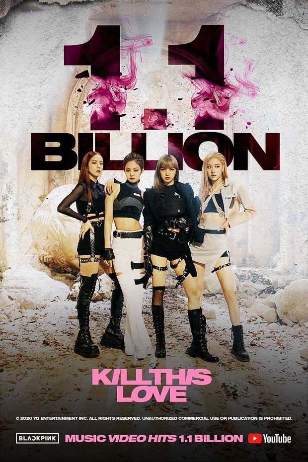 BLACKPINK có MV thứ 2 cán mốc 1,1 tỷ lượt xem với thời gian kỷ lục, BTS không có cửa sánh cùng? - Ảnh 1. BLACKPINK có MV thứ 2 cán mốc 1,1 tỷ lượt xem với thời gian kỷ lục, BTS không có cửa sánh cùng? - Ảnh 1.