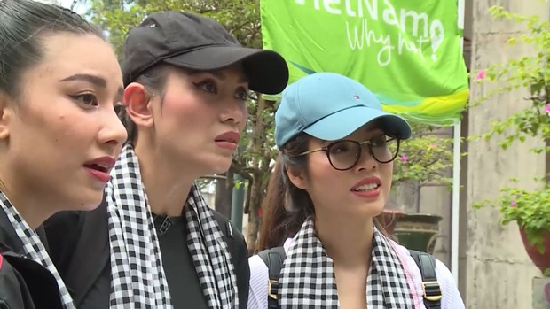 Hương Ly - Mâu Thủy - Khánh Vân toát mồ hôi khi bị Võ Hoàng Yến cùng dàn người đẹp thi nhau chặt chém - Ảnh 5.