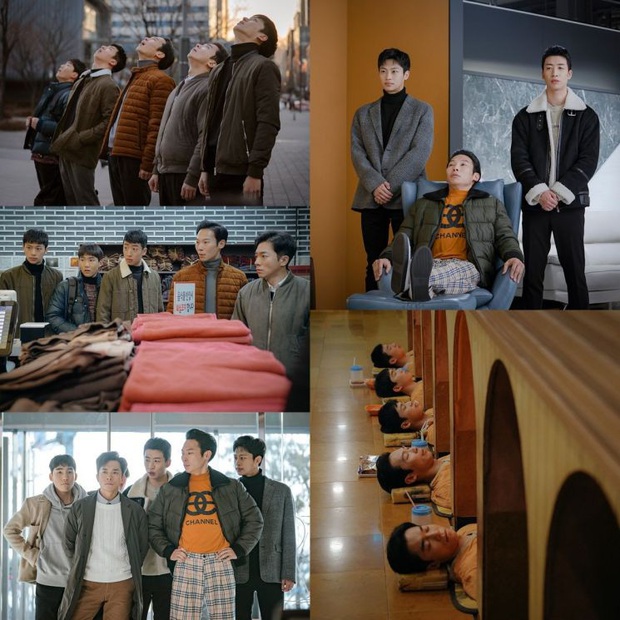 5 anh em siêu nhân Bắc Hàn diện đồ hiệu bát phố Seoul ở Crash Landing On You tập 11 - Ảnh 2.