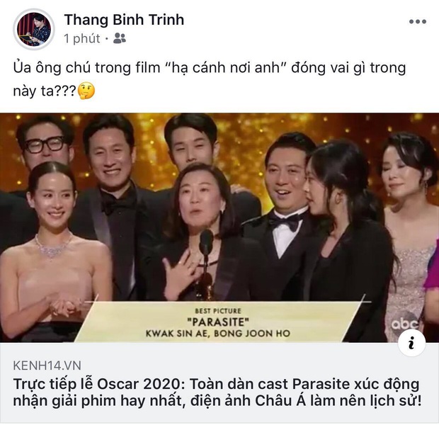 Hà Tăng, Park Seo Joon và dàn sao Hàn - Việt vỡ oà khi phim Ký sinh trùng làm nên lịch sử tại Oscar: Đỉnh cao, quá xứng đáng! - Ảnh 4.