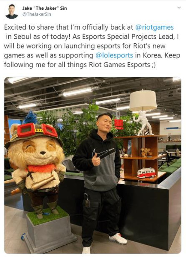 Cựu giám đốc PUBG Esports bất ngờ chuyển sang Riot Games, người mừng vì có được nhân tài, kẻ lo ngại PUBG trên đà sa sút - Ảnh 2. Cựu giám đốc PUBG Esports bất ngờ chuyển sang Riot Games, người mừng vì có được nhân tài, kẻ lo ngại PUBG trên đà sa sút - Ảnh 2.