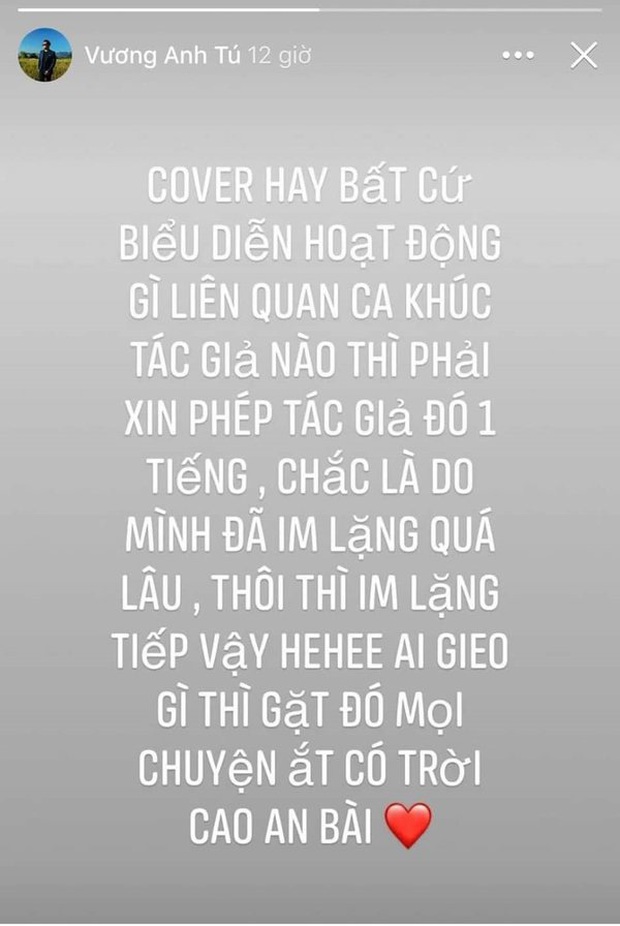 Ghim Hương Ly từ scandal với Erik, nhạc sĩ Vương Anh Tú đến nay mới đá xéo hiện tượng cover đấy à? - Ảnh 1. Ghim Hương Ly từ scandal với Erik, nhạc sĩ Vương Anh Tú đến nay mới đá xéo hiện tượng cover đấy à? - Ảnh 1.