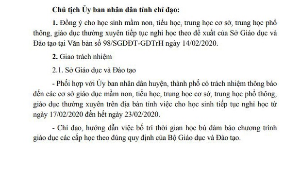 Cập Nhật: Loạt tỉnh thành cho học sinh nghỉ tiếp đến cuối tháng 2 để phòng dịch Covid-19 - Ảnh 3. Cập Nhật: Loạt tỉnh thành cho học sinh nghỉ tiếp đến cuối tháng 2 để phòng dịch Covid-19 - Ảnh 3.