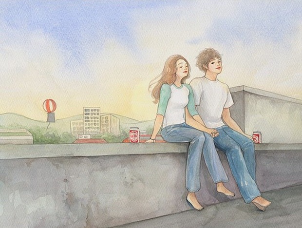Bộ tranh Định nghĩa bình yên khiến những ai chưa có người yêu nhìn mà phát thèm - Ảnh 5. Bộ tranh Định nghĩa bình yên khiến những ai chưa có người yêu nhìn mà phát thèm - Ảnh 5.