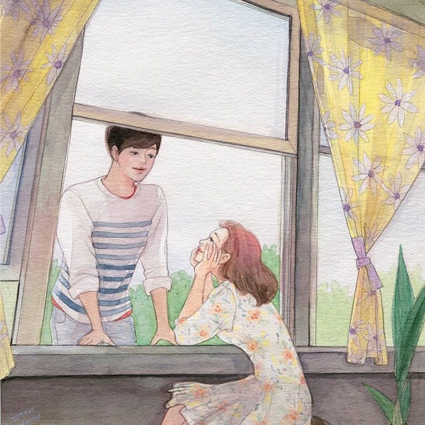 Bộ tranh Định nghĩa bình yên khiến những ai chưa có người yêu nhìn mà phát thèm - Ảnh 7. Bộ tranh Định nghĩa bình yên khiến những ai chưa có người yêu nhìn mà phát thèm - Ảnh 7.