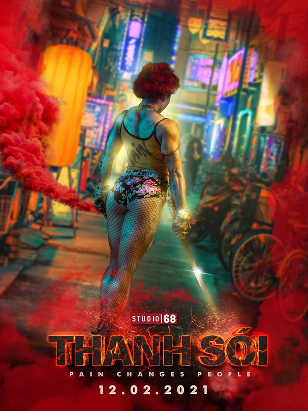 Ngô Thanh Vân tung poster Thanh Sói siêu màu mè, nhìn qua cứ tưởng Harley Quinn ghé chơi Tầng Lớp Itaewon! - Ảnh 1.