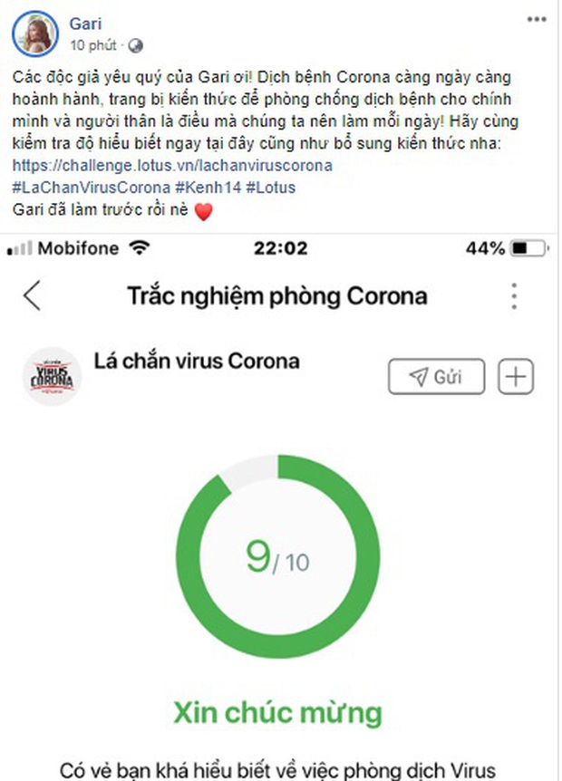 Thêm nhiều nghệ sĩ cùng hưởng ứng tham gia trả lời trắc nghiệm về virus Corona: Chi Pu, Khánh Vân hay Puka có điểm số xuất sắc hơn? - Ảnh 13.