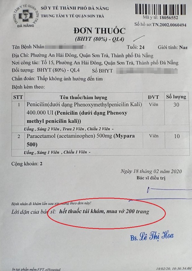 Đà Nẵng không chỉ đạo mua vở 200 trang để làm sổ khám bệnh - Ảnh 1. Đà Nẵng không chỉ đạo mua vở 200 trang để làm sổ khám bệnh - Ảnh 1.