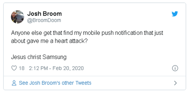 Samsung khiến người dùng trên toàn thế giới hoảng sợ, khi gửi đến một thông báo kỳ lạ chỉ có số 1 - Ảnh 2.