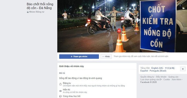 Lập trang Facebook báo chốt kiểm tra nồng độ cồn giúp ma men né CSGT! - Ảnh 2.