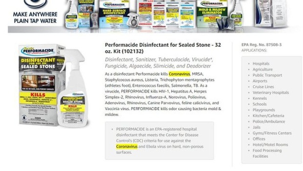 Mọi sản phẩm tuyên bố có khả năng diệt virus Covid-19 sẽ bị Amazon xóa sổ trên website của họ - Ảnh 1.