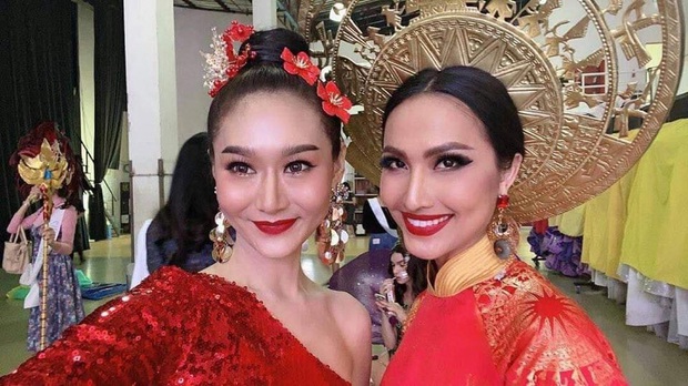 Hoài Sa hé lộ sương sương Quốc phục tại Miss International Queen 2020: Áo dài đỏ rực, quyền lực như nữ chiến binh - Ảnh 6.