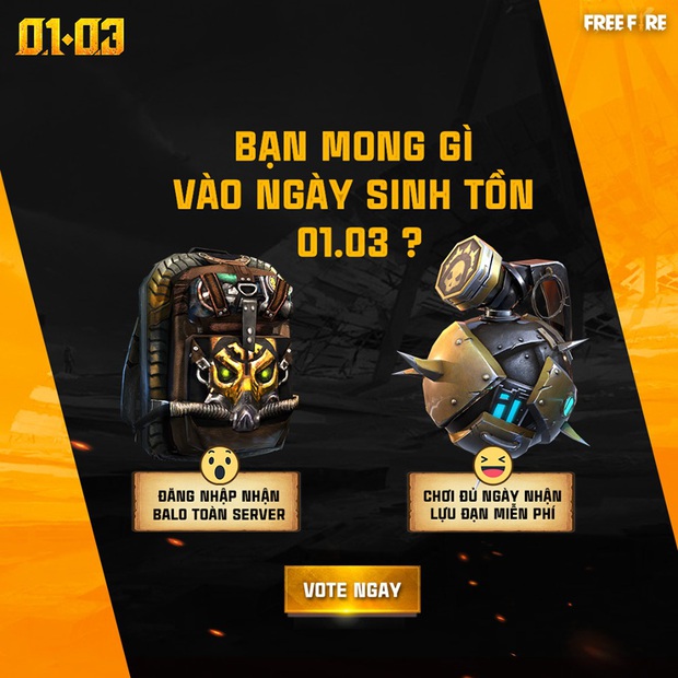 Free Fire: Lưu ngay cách nhận trang phục và balo cực ngầu miễn phí từ sự kiện Ngày Sinh Tồn - Ảnh 2.