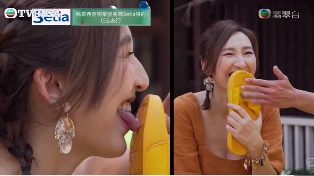Rùng mình khi xem mỹ nhân phim 18+ của TVB liếm dép bẩn dính đầy cát trên sóng truyền hình - Ảnh 5. Rùng mình khi xem mỹ nhân phim 18+ của TVB liếm dép bẩn dính đầy cát trên sóng truyền hình - Ảnh 5.