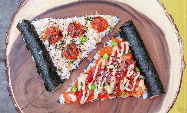 Chiếc pizza sushi đang gây bão Internet với 23 nghìn lượt share: Sự kết hợp vừa lạ vừa quen nhưng gọi tên thế nào mới đúng đây ta? - Ảnh 6. Chiếc pizza sushi đang gây bão Internet với 23 nghìn lượt share: Sự kết hợp vừa lạ vừa quen nhưng gọi tên thế nào mới đúng đây ta? - Ảnh 6.