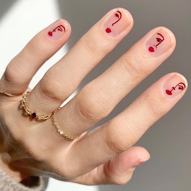 Gợi ý 14 bộ nail xinh hết cỡ cho dịp Valentine các nàng nên lưu lại để triển dần - Ảnh 4. Gợi ý 14 bộ nail xinh hết cỡ cho dịp Valentine các nàng nên lưu lại để triển dần - Ảnh 4.